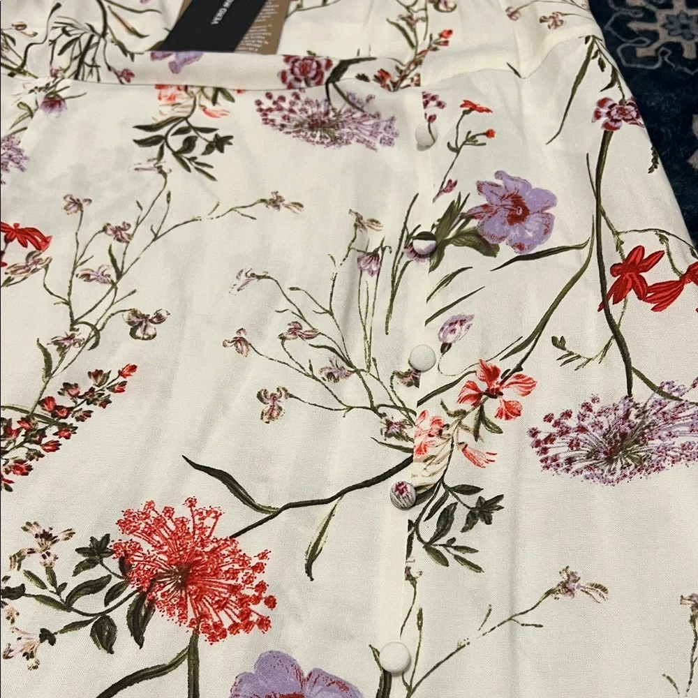 Vero Moda Floral Print Dress with Red and Purple Accents - Picture 4 of 4
